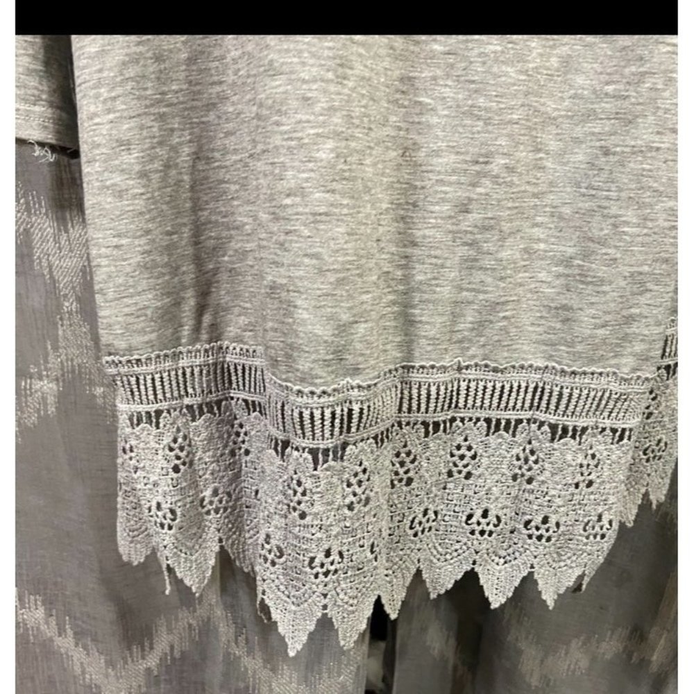 Dress shirt gray lace casul or maternity - Picture 6 of 7